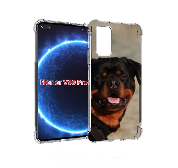 

Чехол бампер MyPads ротвеллер 2 для Honor V30 Pro, Прозрачный, Tocco