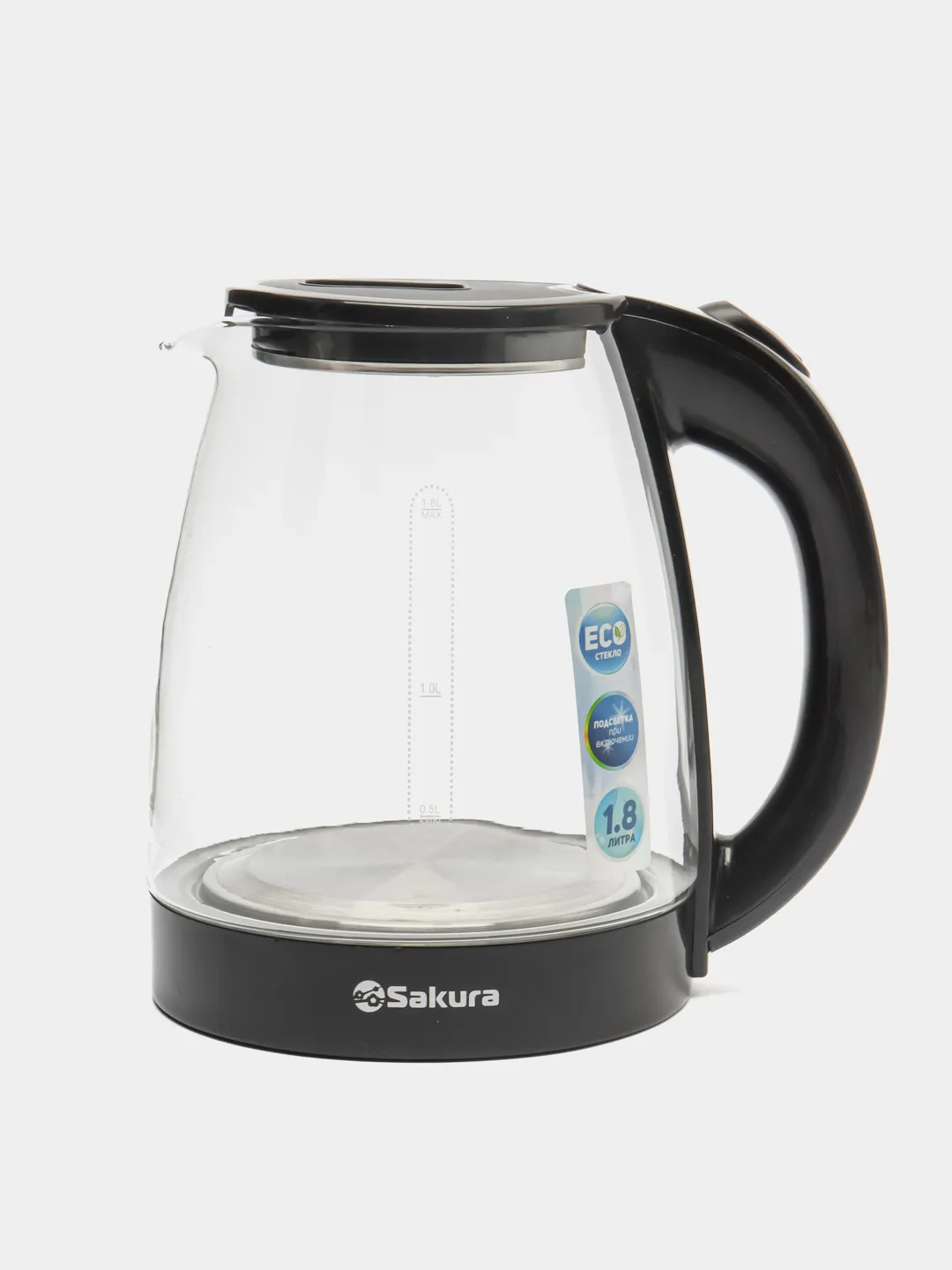 

Чайник электрический SAKURA SA-2734BK 1,8 л черный, SA-2734BK