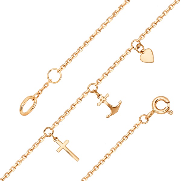 

Браслет из золота р.  DINASTIA 001169/-1000, 001169/17-1000