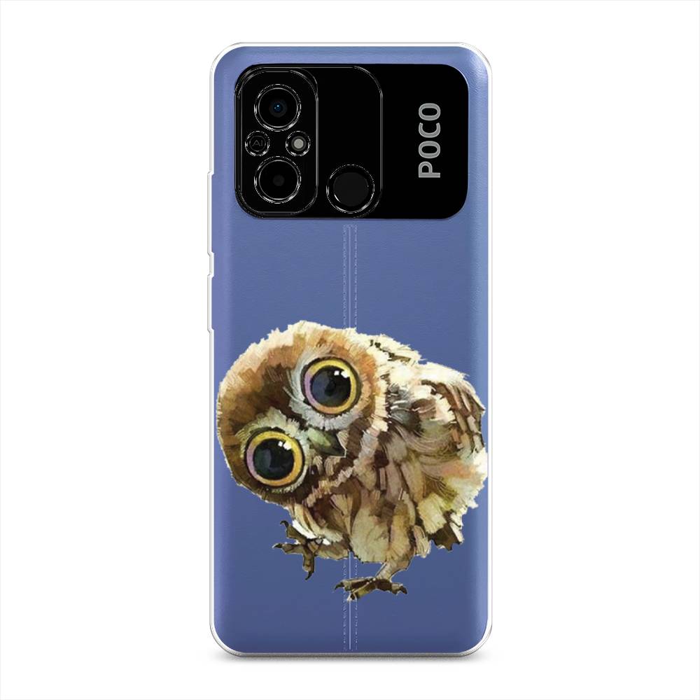 

Чехол Awog на Poco C55 "Любопытный совенок", Коричневый;белый;прозрачный, 318250-1