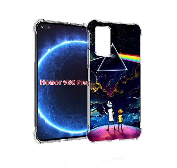 

Чехол бампер MyPads рик и морти в космосе для Honor V30 P, Прозрачный, Tocco