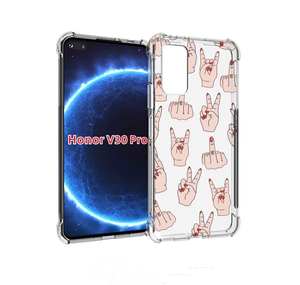 

Чехол бампер MyPads разные-ручки для Honor V30 Pro, Прозрачный, Tocco