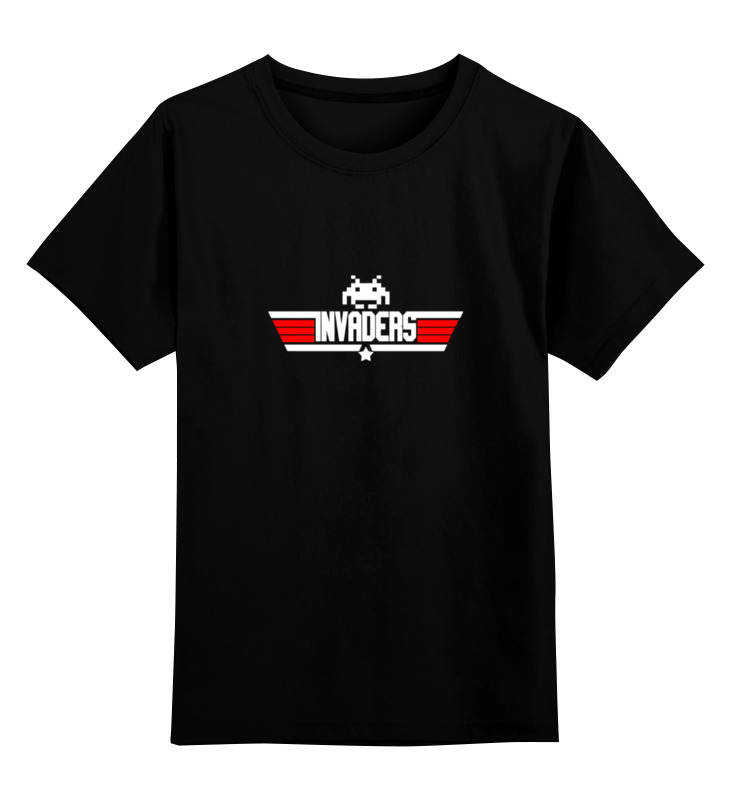 

Детская футболка классическая Printio Invaders x top gun, р. 104, Черный, 0000000704929
