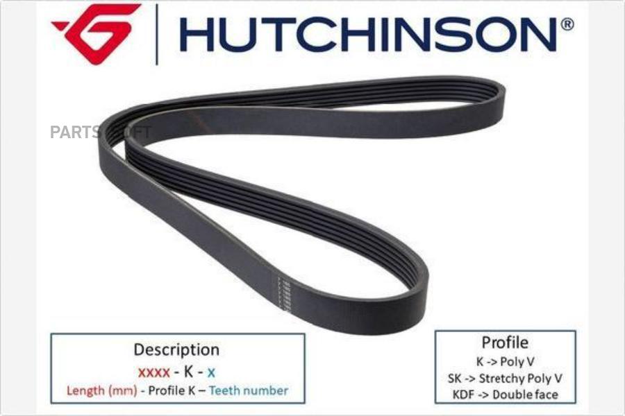 HUTCHINSON 1051SK7 Ремень ручейковый