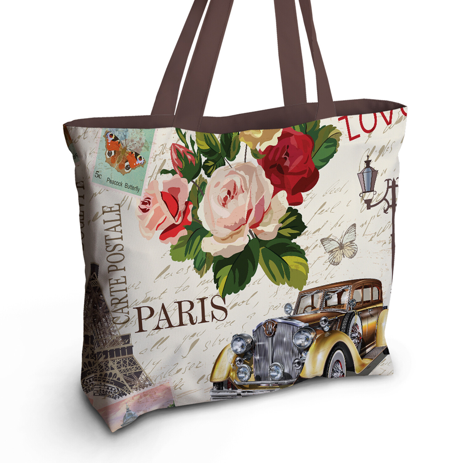 

Шоппер шоппер женский JoyArty bsz, love paris, Разноцветный, bsz