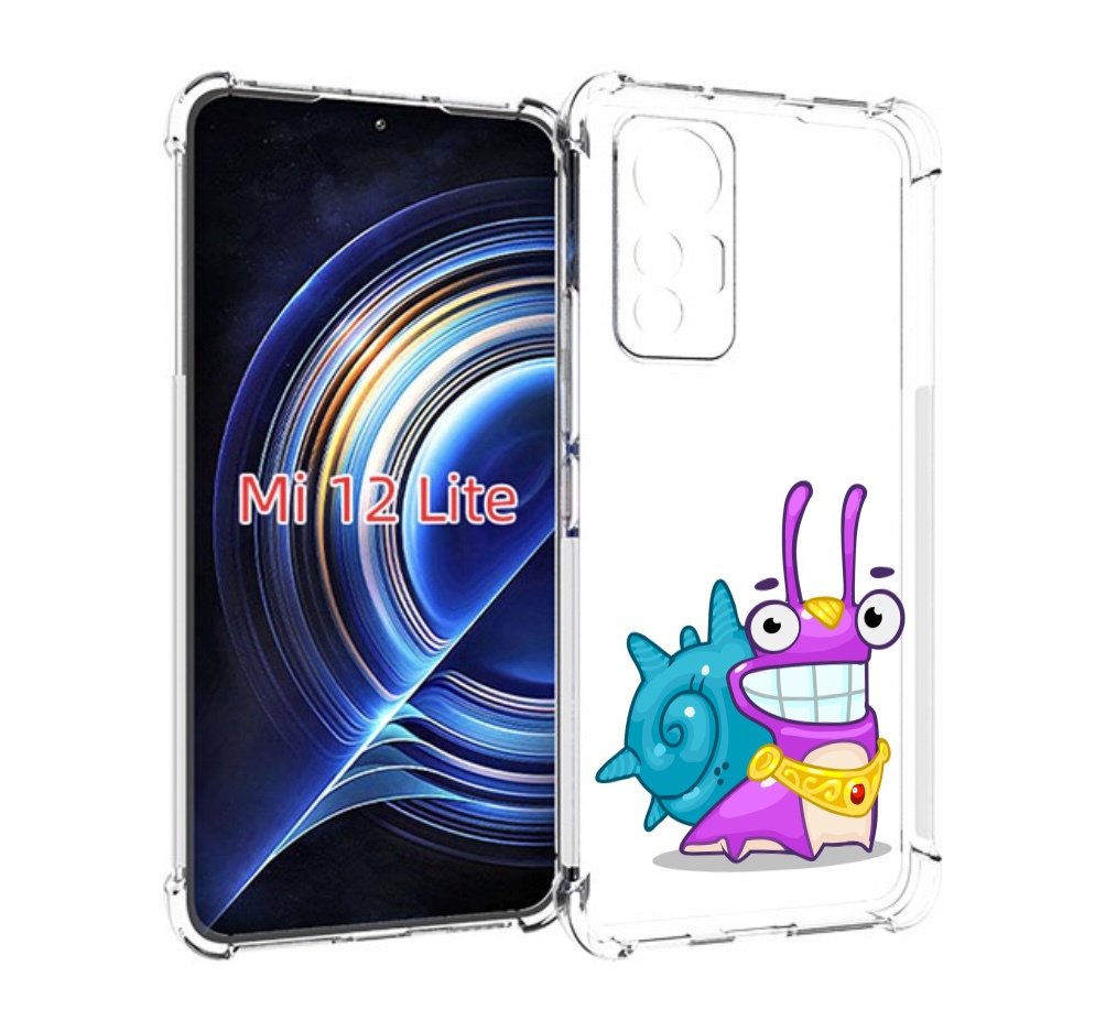 

Чехол MyPads улитка-принц для Xiaomi 12 Lite, Прозрачный, Tocco