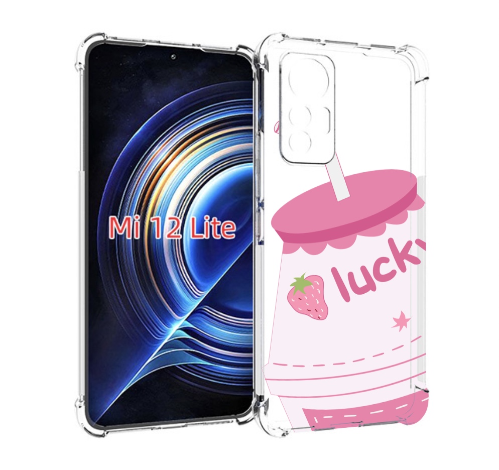 

Чехол MyPads удачный-напиток для Xiaomi 12 Lite, Прозрачный, Tocco