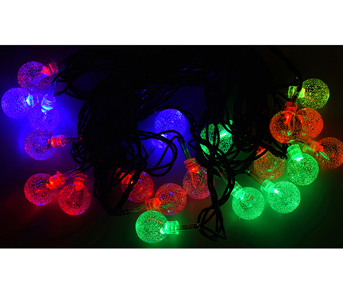 

Световая гирлянда новогодняя Снеговичок S1253 3,5м разноцветный/RGB, Электрогирлянды и праздничное освещение