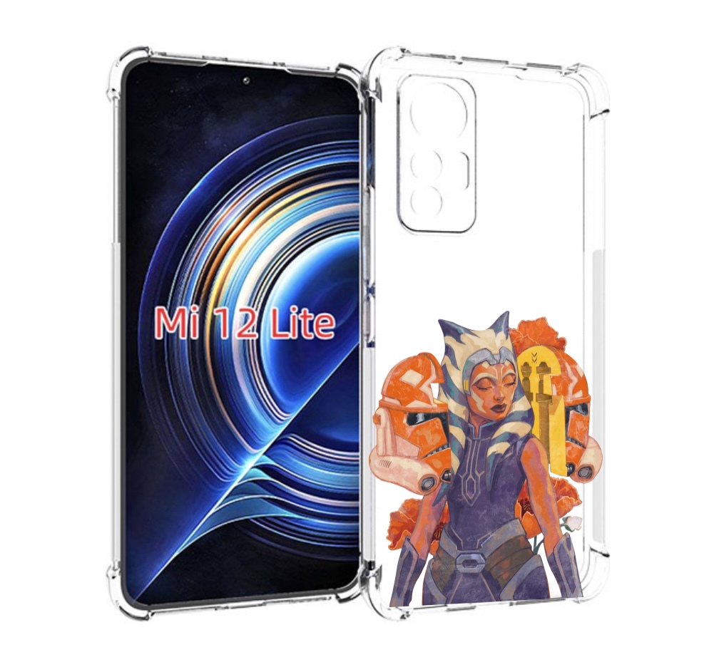 

Чехол MyPads тогрута-асока-тано для Xiaomi 12 Lite, Прозрачный, Tocco