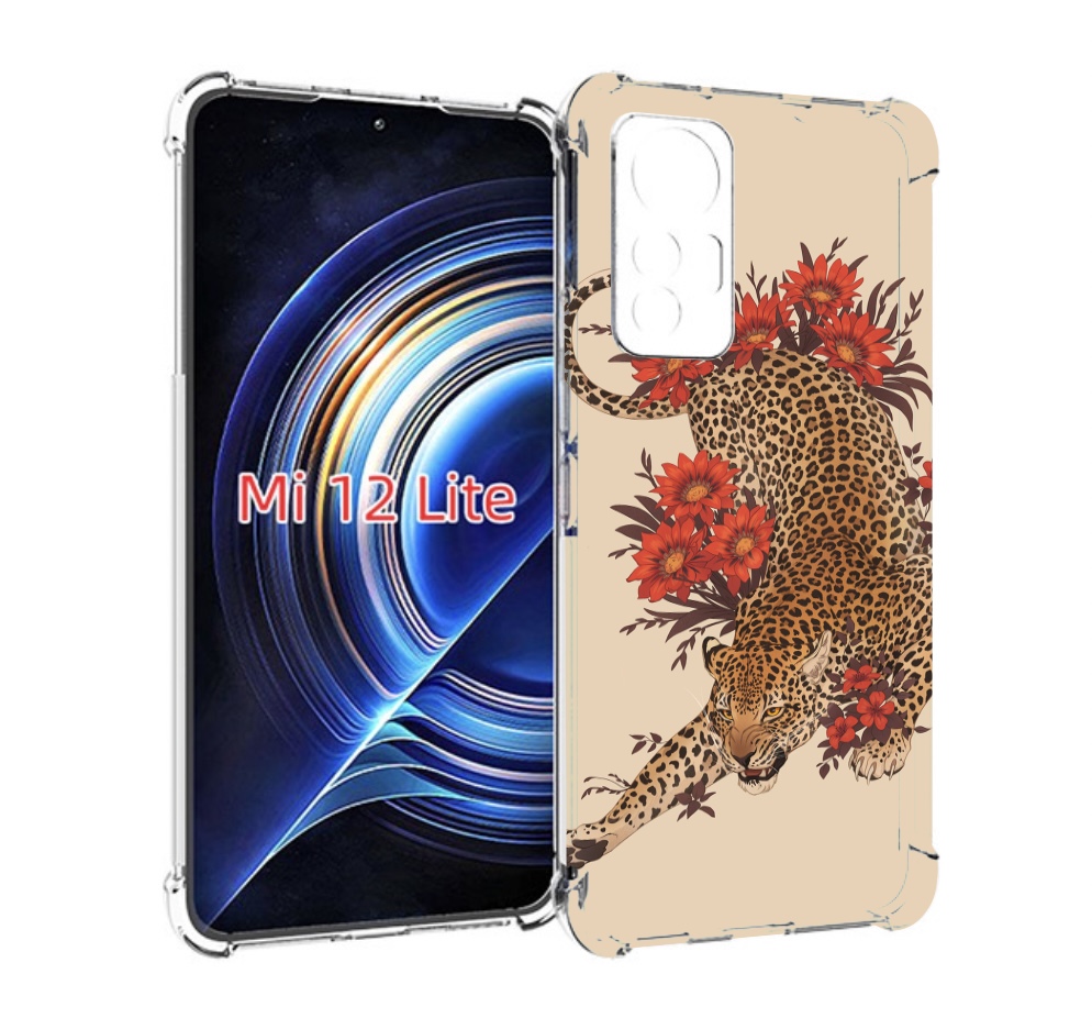 

Чехол MyPads тигр-из-цветов для Xiaomi 12 Lite, Прозрачный, Tocco