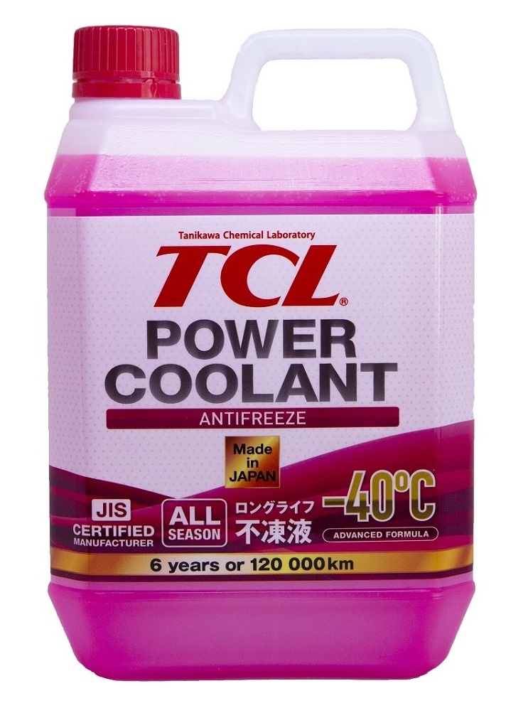 Антифриз TCL POWER COOLANT -40 Красный Готовый антифриз 2л 1.77кг