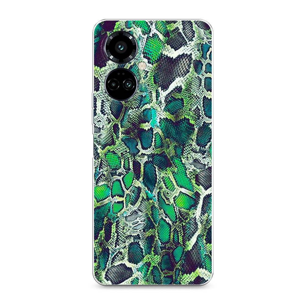 

Силиконовый чехол "Зеленая кожа змеи" на Tecno Camon 19 Pro, Зеленая кожа змеи