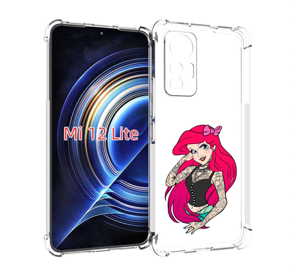

Чехол MyPads татуированная-принцесса женский для Xiaomi 12 Lite, Прозрачный, Tocco