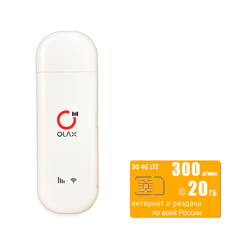 

Мобильный роутер Olax F90 (komplekt-olaxf90-bee-20gb-SG-sb), Белый, F90