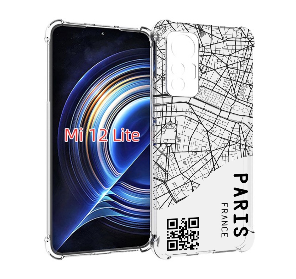 

Чехол MyPads схема-париж для Xiaomi 12 Lite, Прозрачный, Tocco