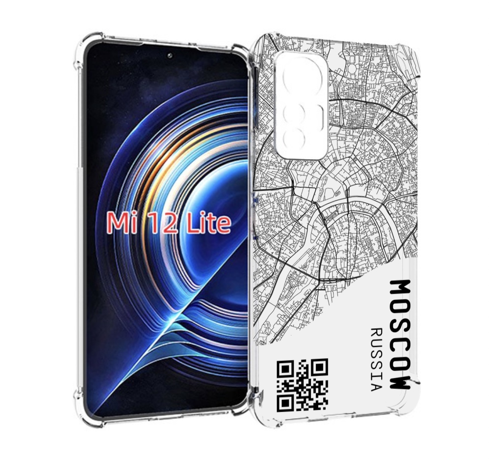 

Чехол MyPads схема-москва для Xiaomi 12 Lite, Прозрачный, Tocco