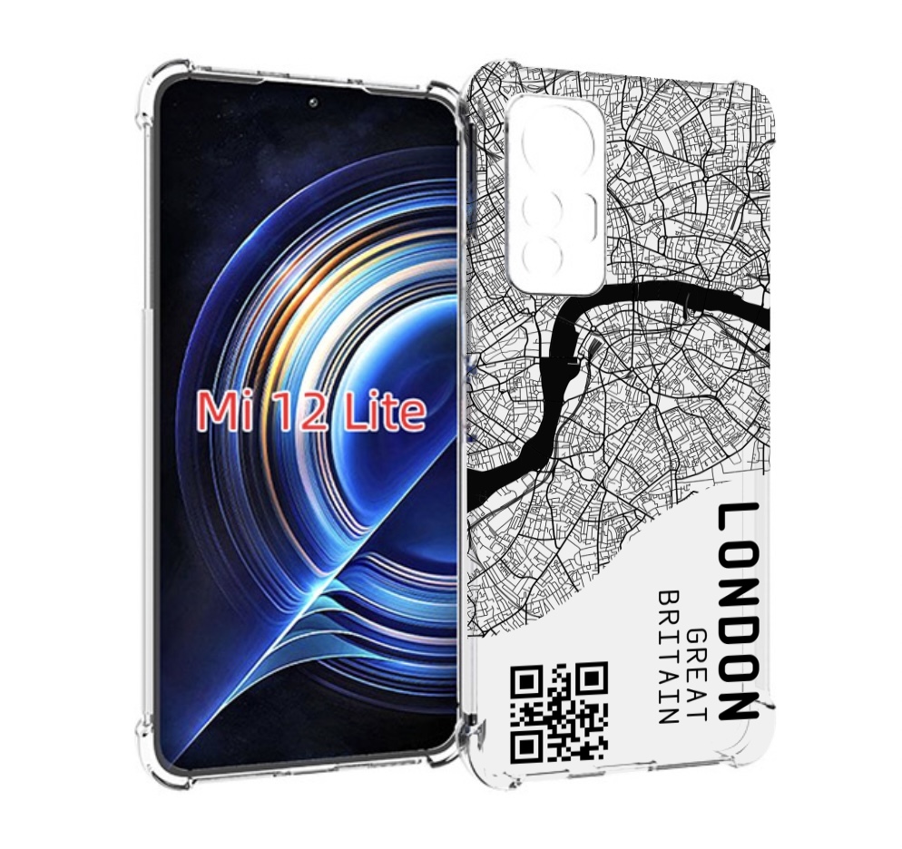 

Чехол MyPads схема-лондон для Xiaomi 12 Lite, Прозрачный, Tocco