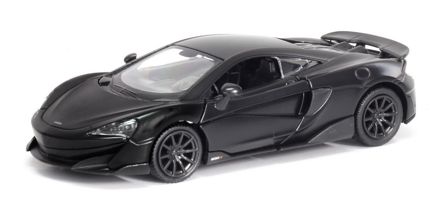Машина металлическая RMZ City 1:32 McLaren 600LT, черный матовый цвет, двери открываются машина мет 1 38 bmw z4 gt3 откр двери 11см черн матовый