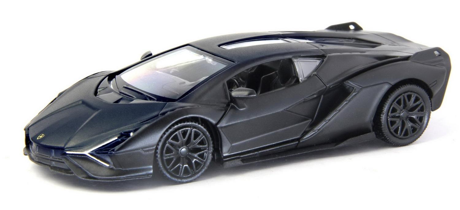 Машина металлическая RMZ City 1:32 Lamborghini Sian, черный матовый цвет 1 36 scale lamborghini sian car model replica diecast collection vehicle interior decor ornament xmas gift kid boy toy