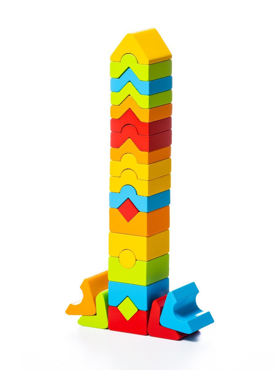 Игрушка сортер для малышей Cubika Башня 25 деталей