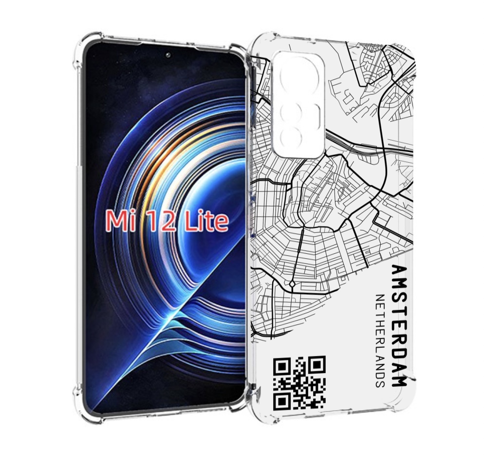 

Чехол MyPads схема-амстердам для Xiaomi 12 Lite, Прозрачный, Tocco