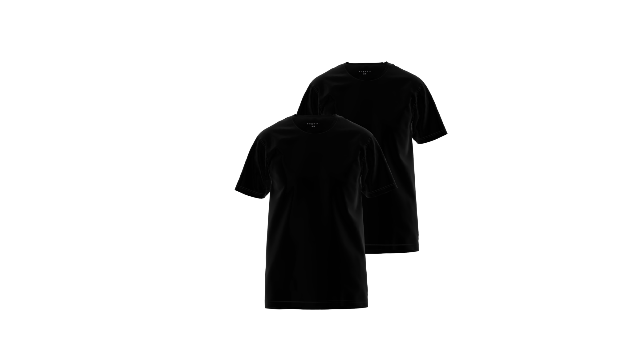 

Футболка мужская Bugatti 50152 4009/930 черная 56 RU, 50152 4009/930