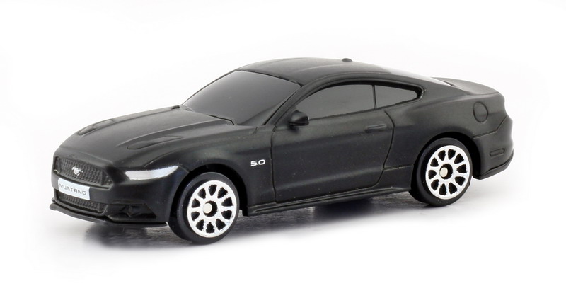 Машинка металлическая Uni-Fortune RMZ City 1:64 Ford Mustang (цвет черный матовый) игрушечная металлическая машинка ford mustang коллекционная желтая crm 486