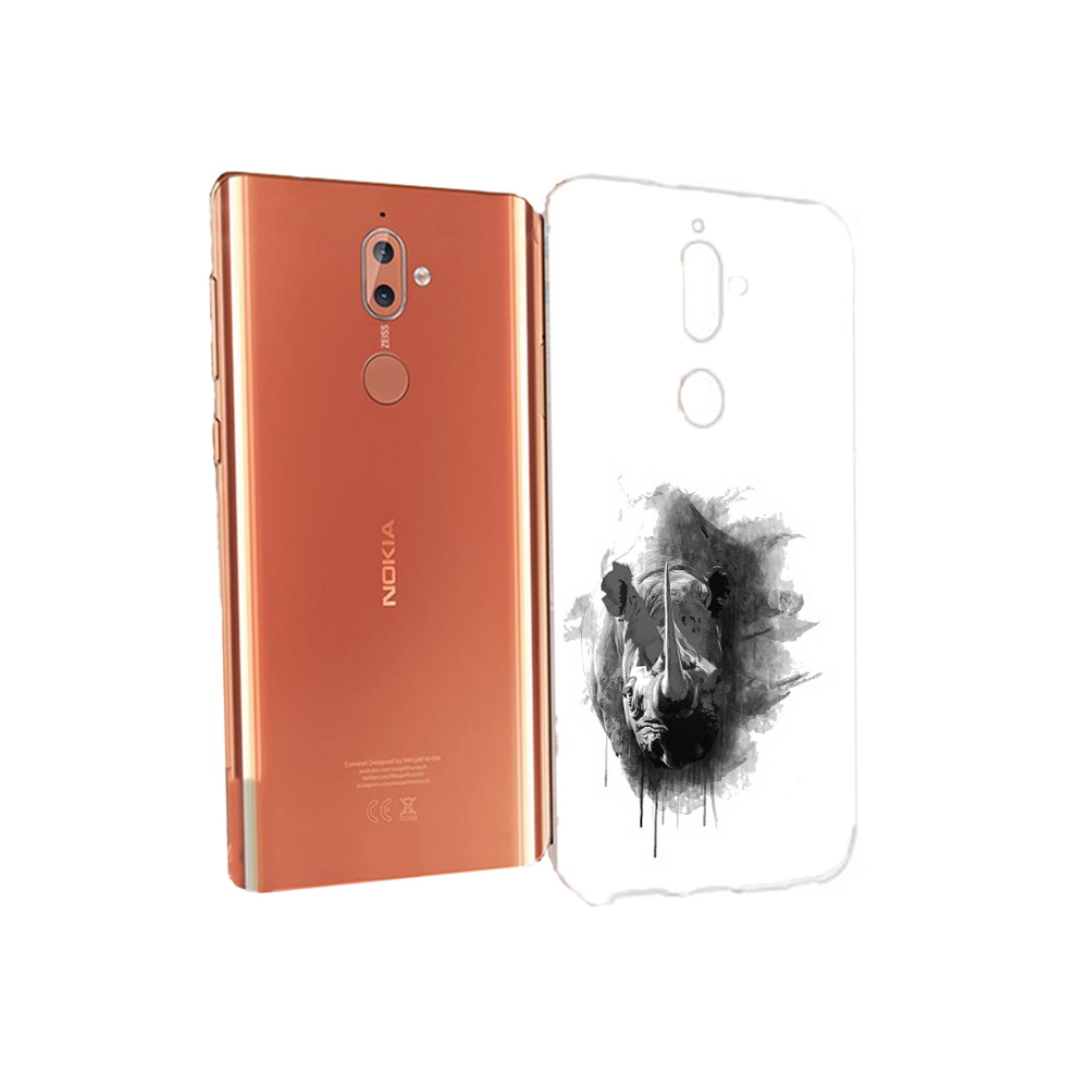 

Чехол MyPads Tocco для Nokia 9 носорог (PT126479.94.523), Прозрачный, Tocco