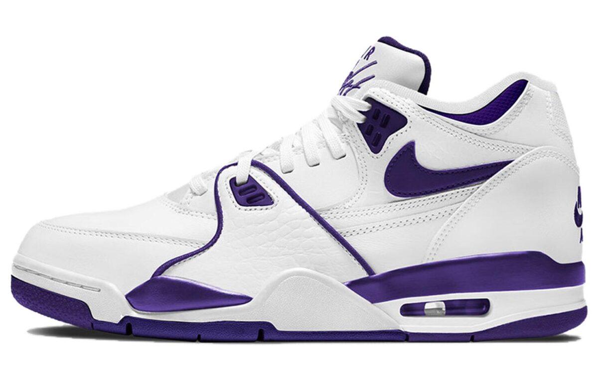 

Кеды унисекс Nike Air Flight 89 court purple белые 46 EU, Белый, Air Flight 89 court purple