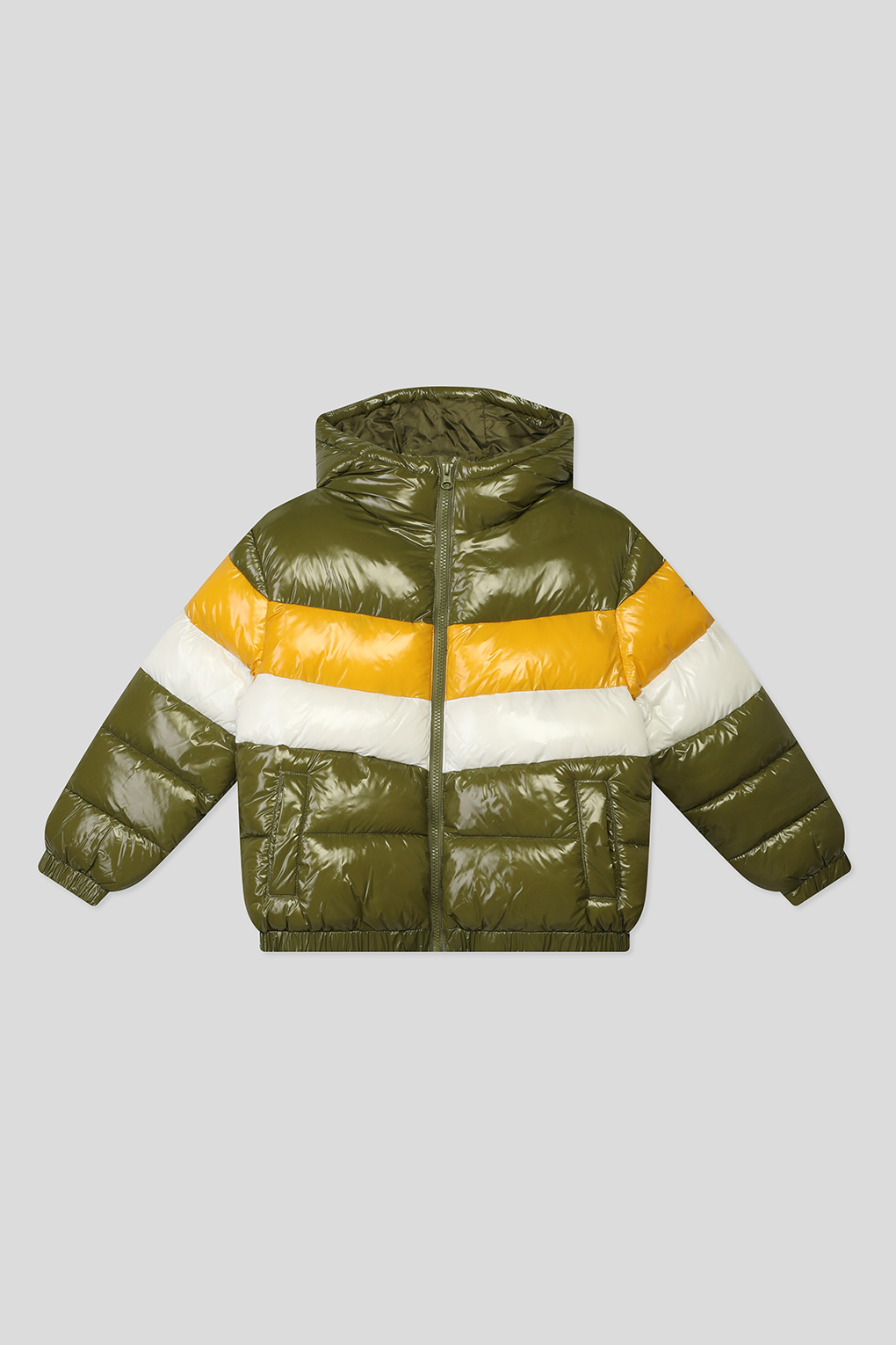 Куртка утепленная Benetton 2O3ACN02O, хаки, L