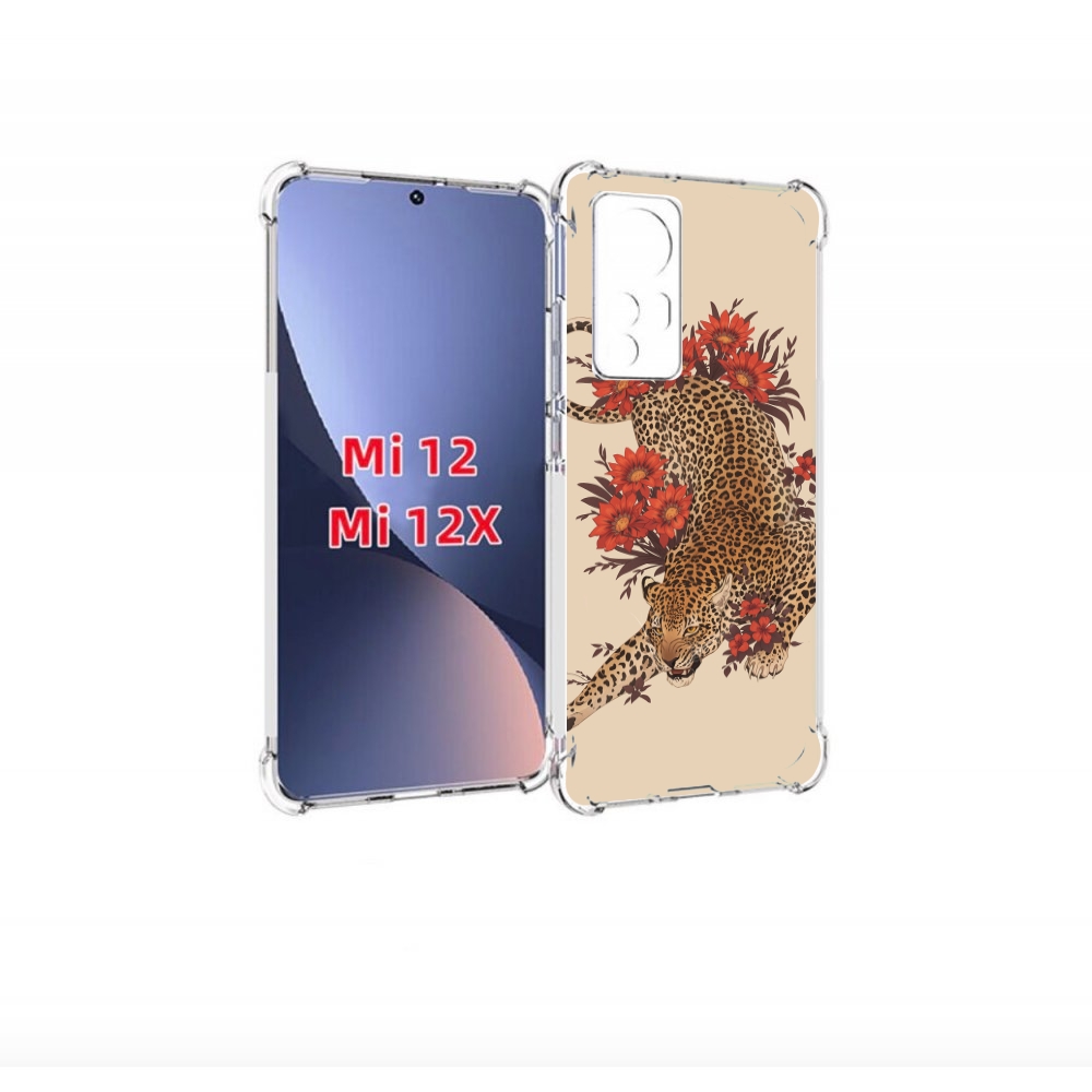 

Чехол бампер MyPads тигр-из-цветов для Xiaomi 12., Прозрачный, Tocco