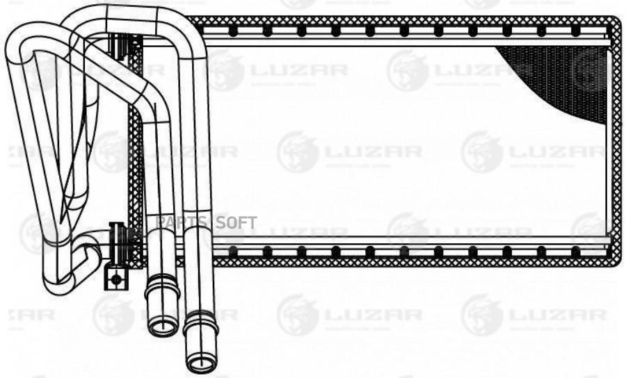 

LUZAR Радиатор отоп. для ам Land Rover Discovery (04-)Range Rover Sport (05-) (LRh 1003)