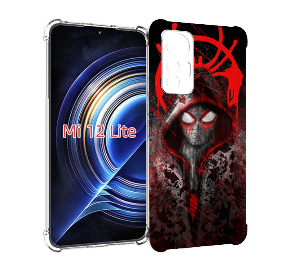 

Чехол MyPads страшный человек паук мужской для Xiaomi 12 Lite, Прозрачный, Tocco