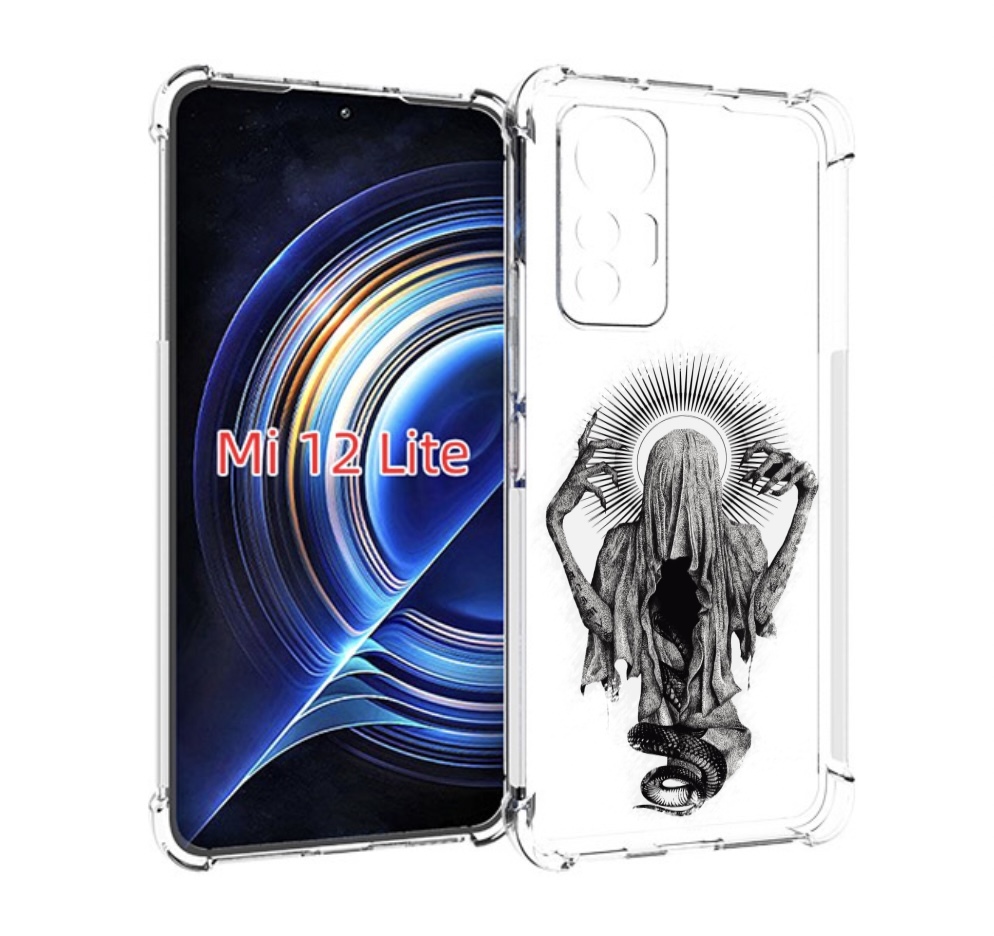 

Чехол MyPads страшная змея в мантии для Xiaomi 12 Lite, Прозрачный, Tocco