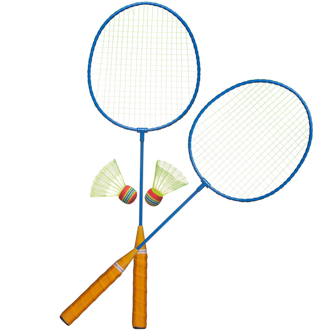 Игровой набор Abtoys Бадминтон: 2 ракетки, 2 волана abtoys теннис c 2 мя ракетками и 2 мя мячами