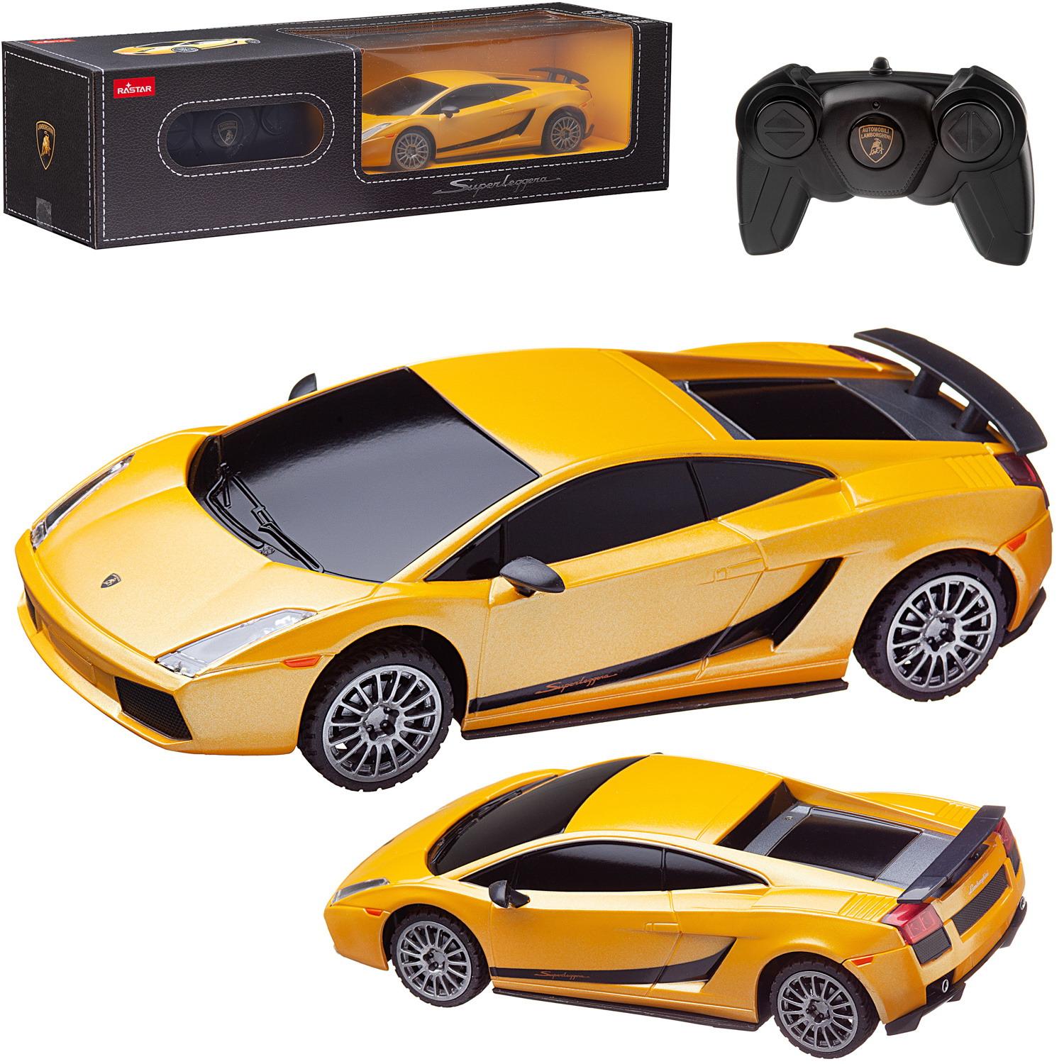 Машина р/у 1:24 Lamborghini, 18см желтый