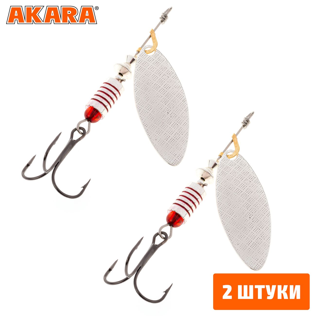 

Блесна вращающаяся Akara Action Series Long 0 3 гр. A19 (2 Штуки), Long 0