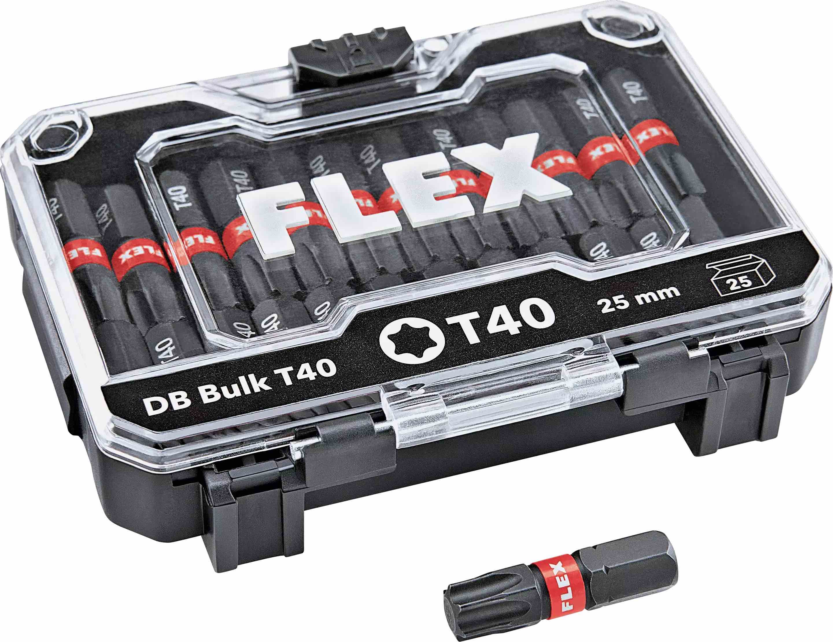 Набор бит FLEX DB Bulk T40 транспортный кейс l boxx flex 414093