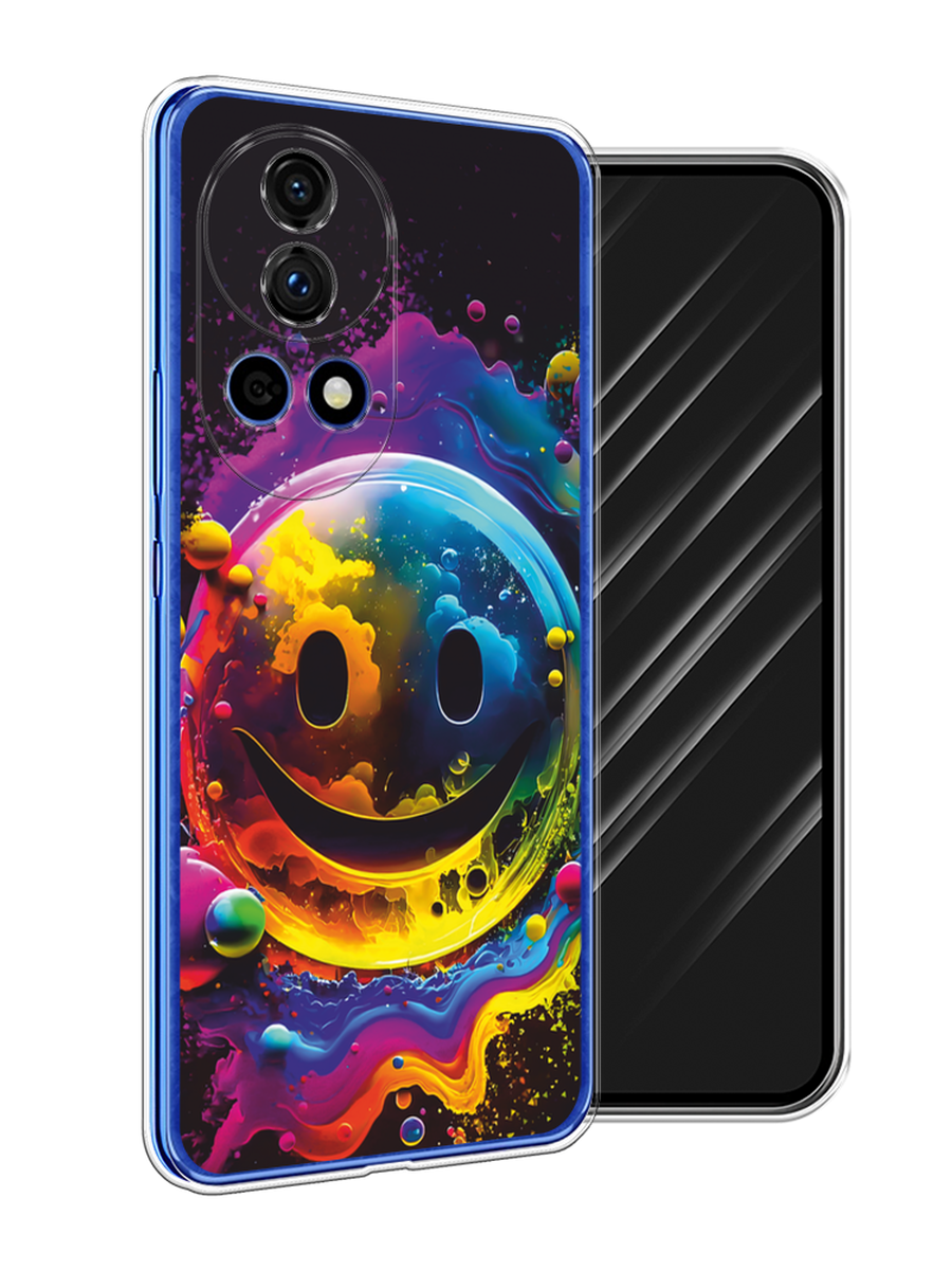 

Чехол Awog на Huawei Nova 12 Pro "Кислотный смайл", Фиолетовый;желтый;синий, 6123150-1