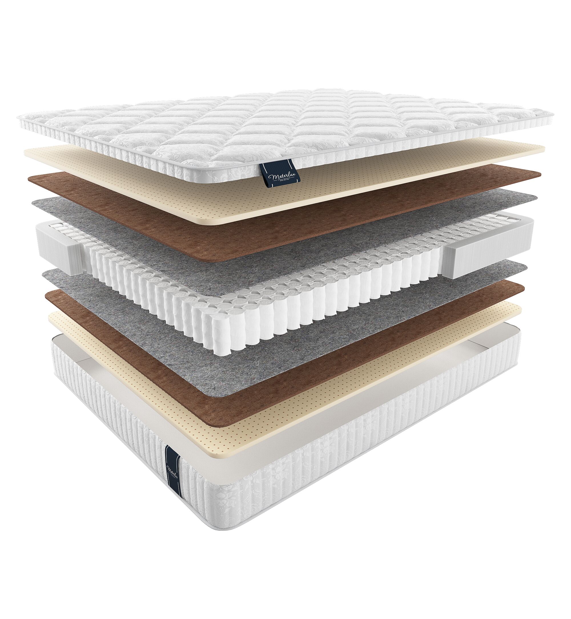 

Матрас Materlux Light-Soft Infiniti 180х205, Бежевый;белый;серый;серебристый, Infiniti