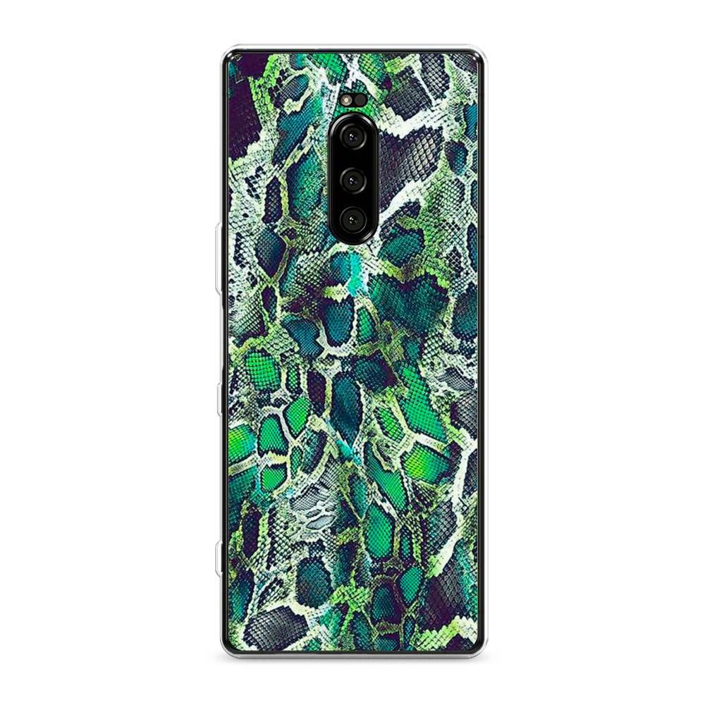 

Чехол Awog на Sony Xperia XZ4/Xperia 1 "Зеленая кожа змеи", Разноцветный, 53850-3