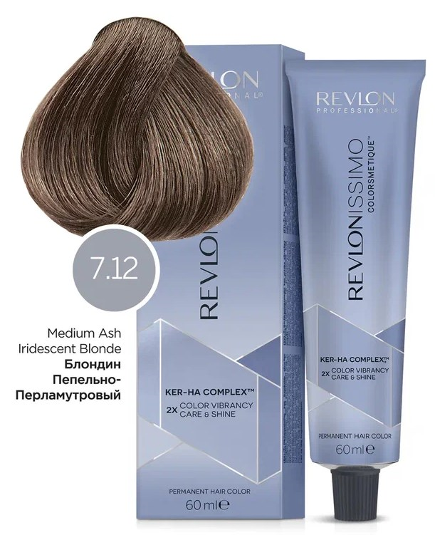 Краска для волос Revlon Professional Revlonissimo Colorsmetique Color & Care, 7.12