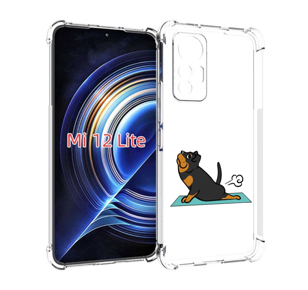 

Чехол MyPads спортивная-собачка для Xiaomi 12 Lite, Прозрачный, Tocco