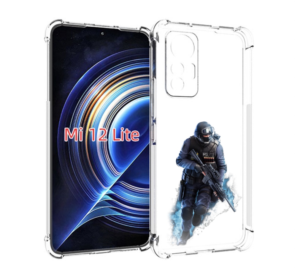 

Чехол MyPads спецназ-ксго для Xiaomi 12 Lite, Прозрачный, Tocco