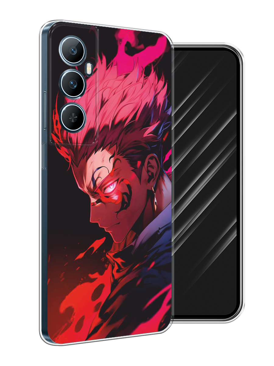 

Чехол Awog на Realme C65 "Взгляд Сукуны", Розовый;красный;черный, 2516750-1