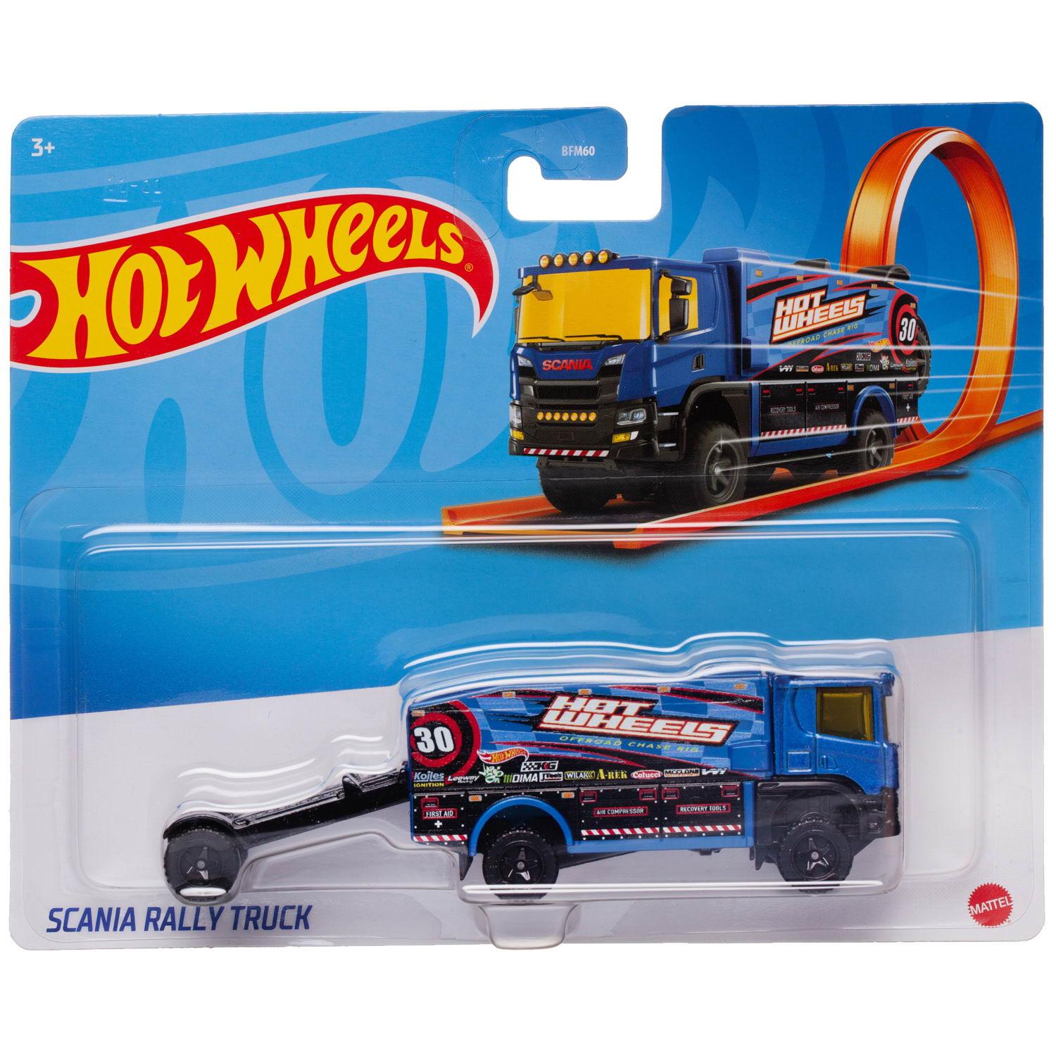 

Машинка Mattel Hot Wheels Трейлер с прицепом №10, Разноцветный