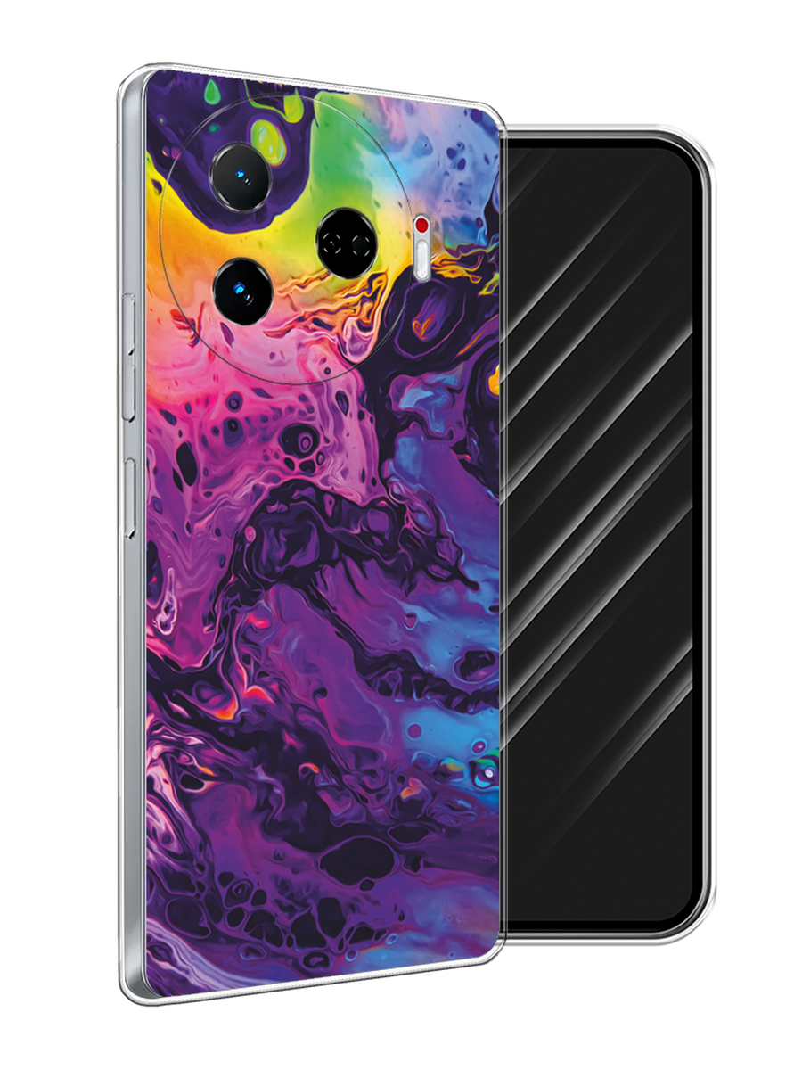 

Чехол Awog на Tecno Camon 30 Pro 5G "ACID fluid", Бордовый, 305150-1