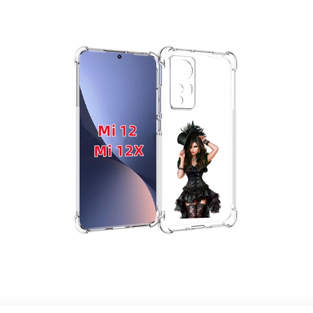 

Чехол бампер MyPads стройная-девушка-в-черном-платье для Xiaomi, Прозрачный, Tocco