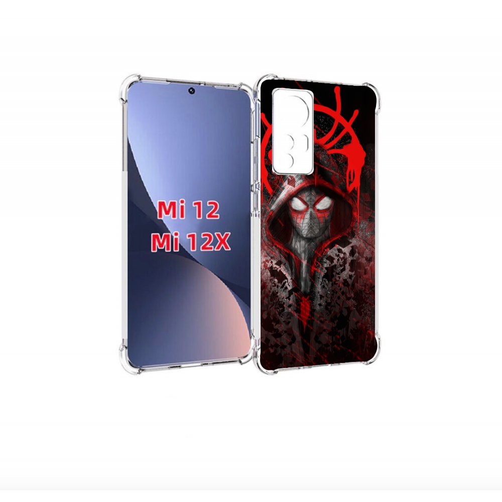 

Чехол бампер MyPads страшный человек паук мужской для Xiaomi 12., Прозрачный, Tocco