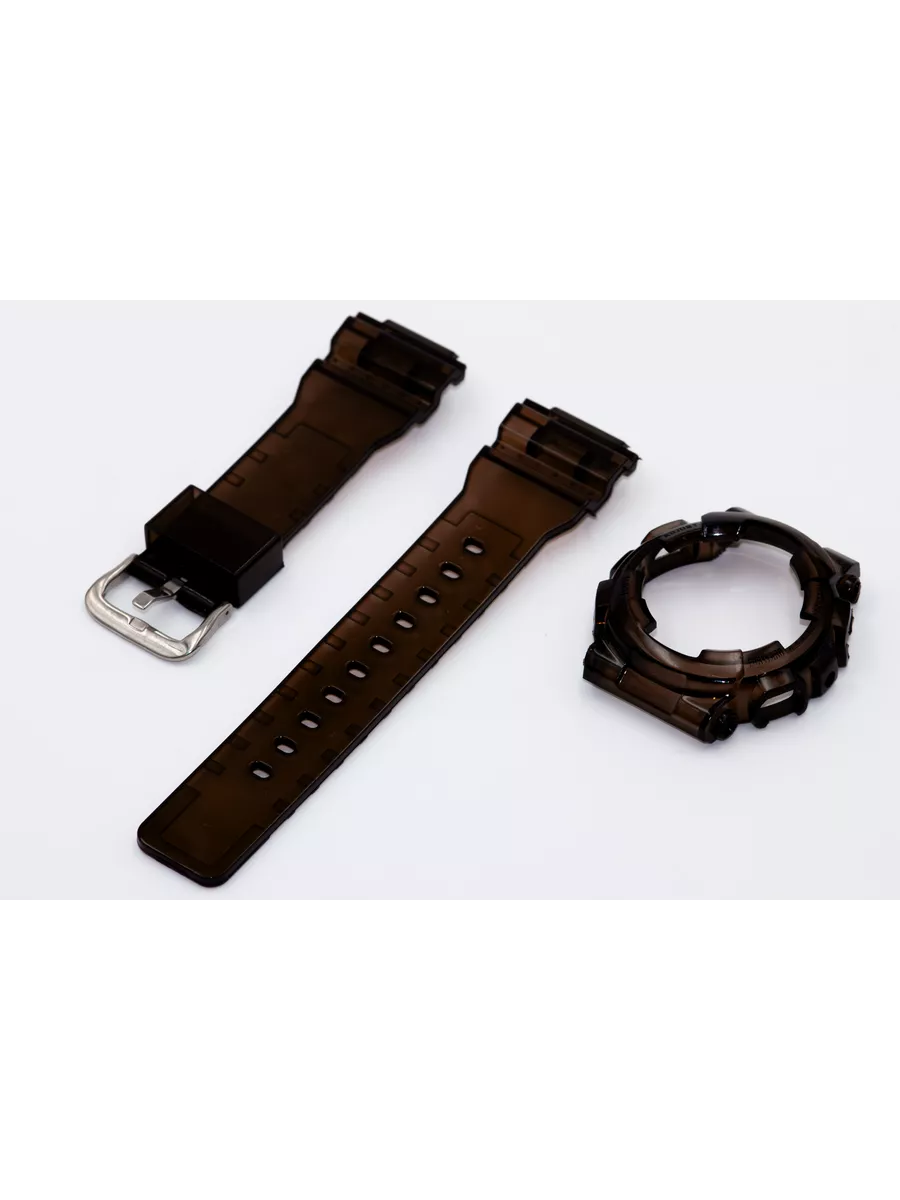 

Ремешок из двух частей мужской Watch Band GMA-S110_set черный/прозрачный, Прозрачный;черный, GMA-S110_set